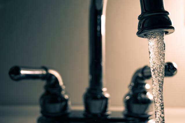 a running faucet